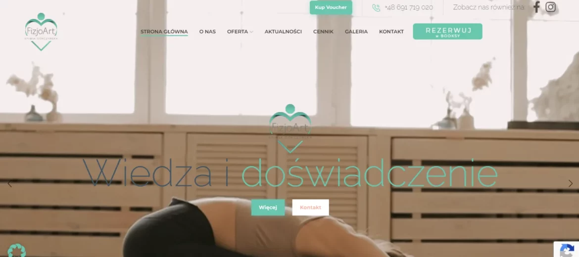 strona internetowa fizjoart.wa.pl