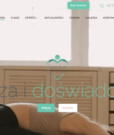 strona internetowa fizjoart.wa.pl
